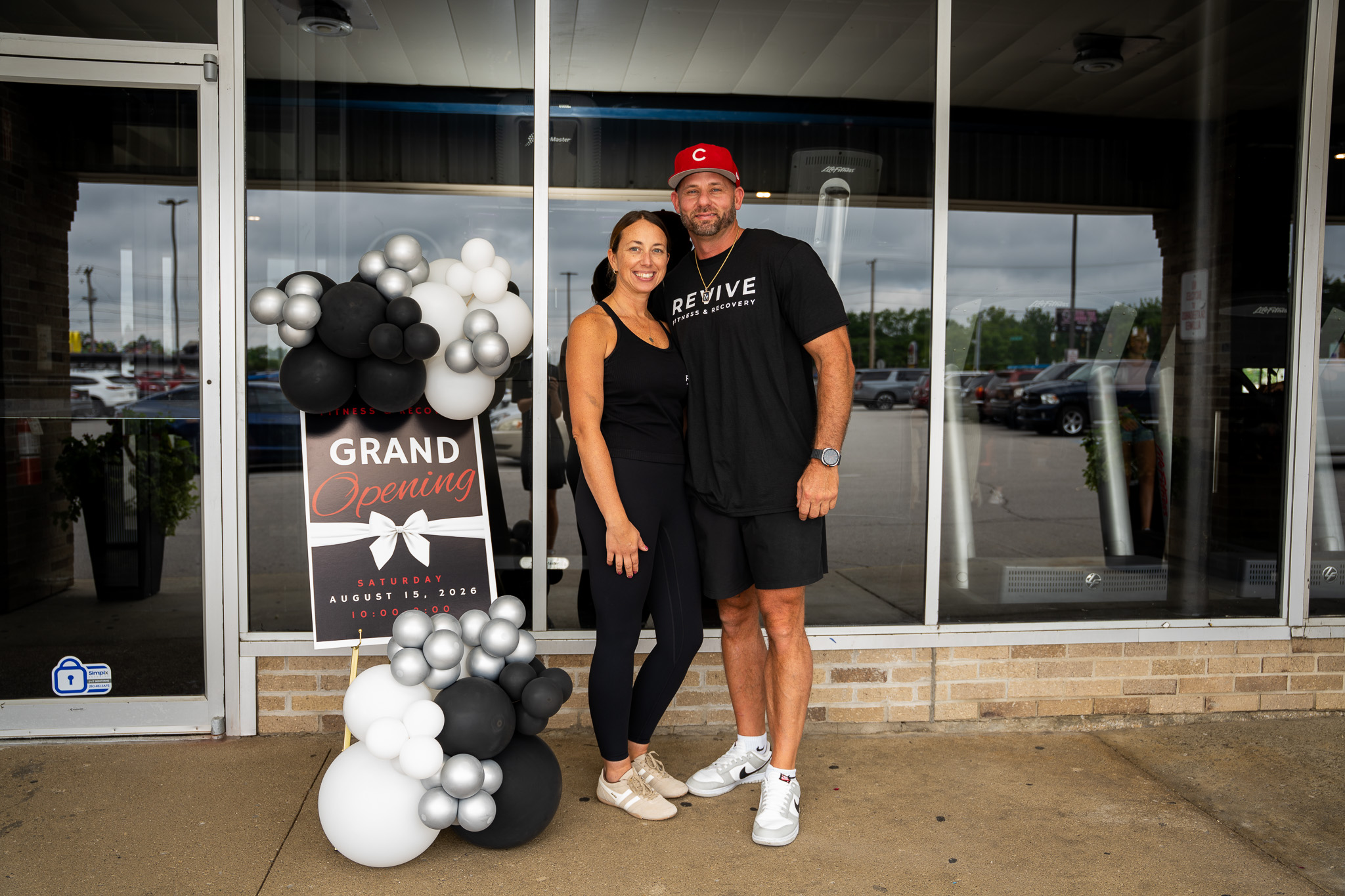 Cody and Jaqueline Kieler, owners of REVIVE, at the grand opening