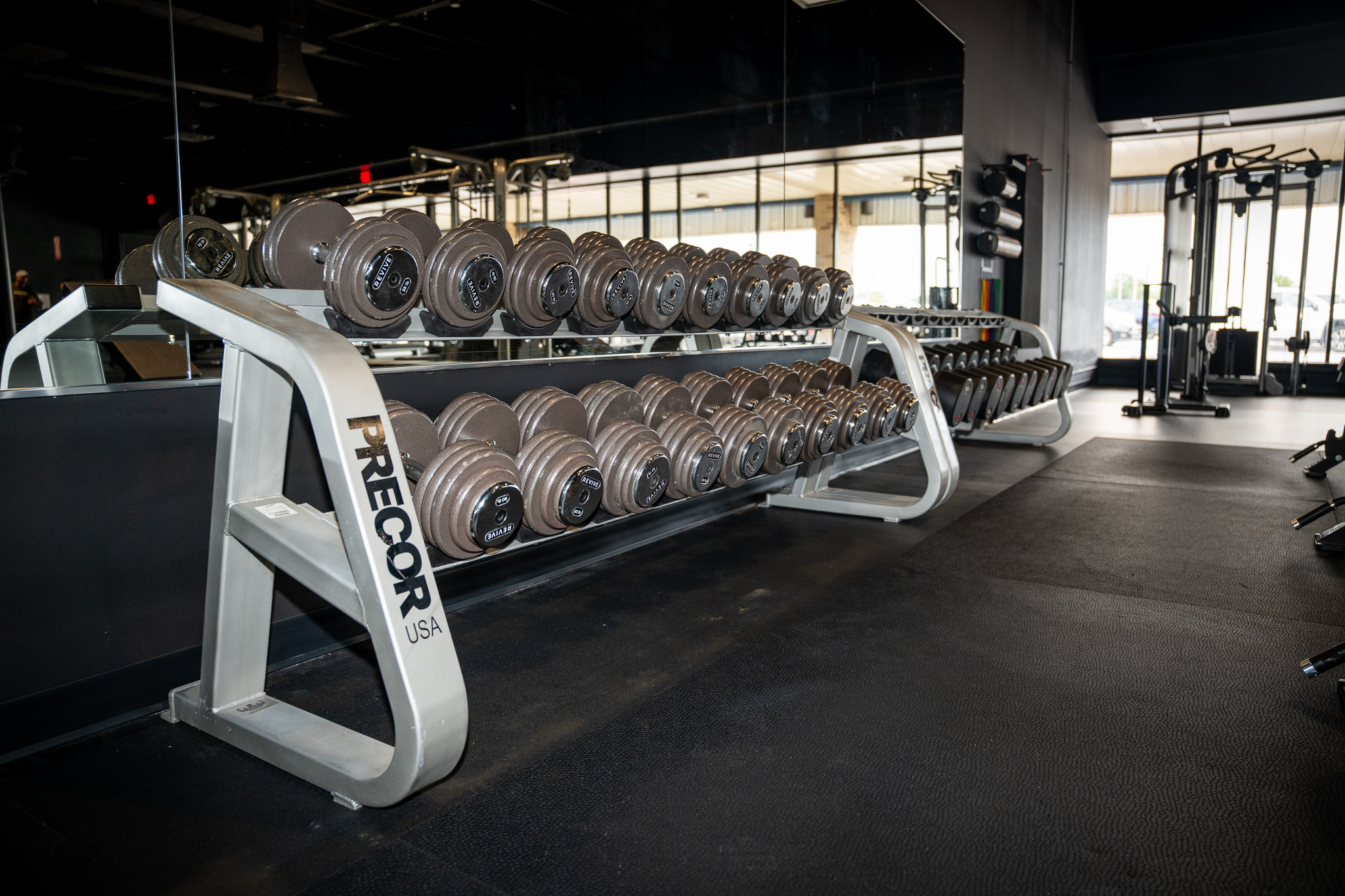 The strength floor at REVIVE Fitness & Recovery