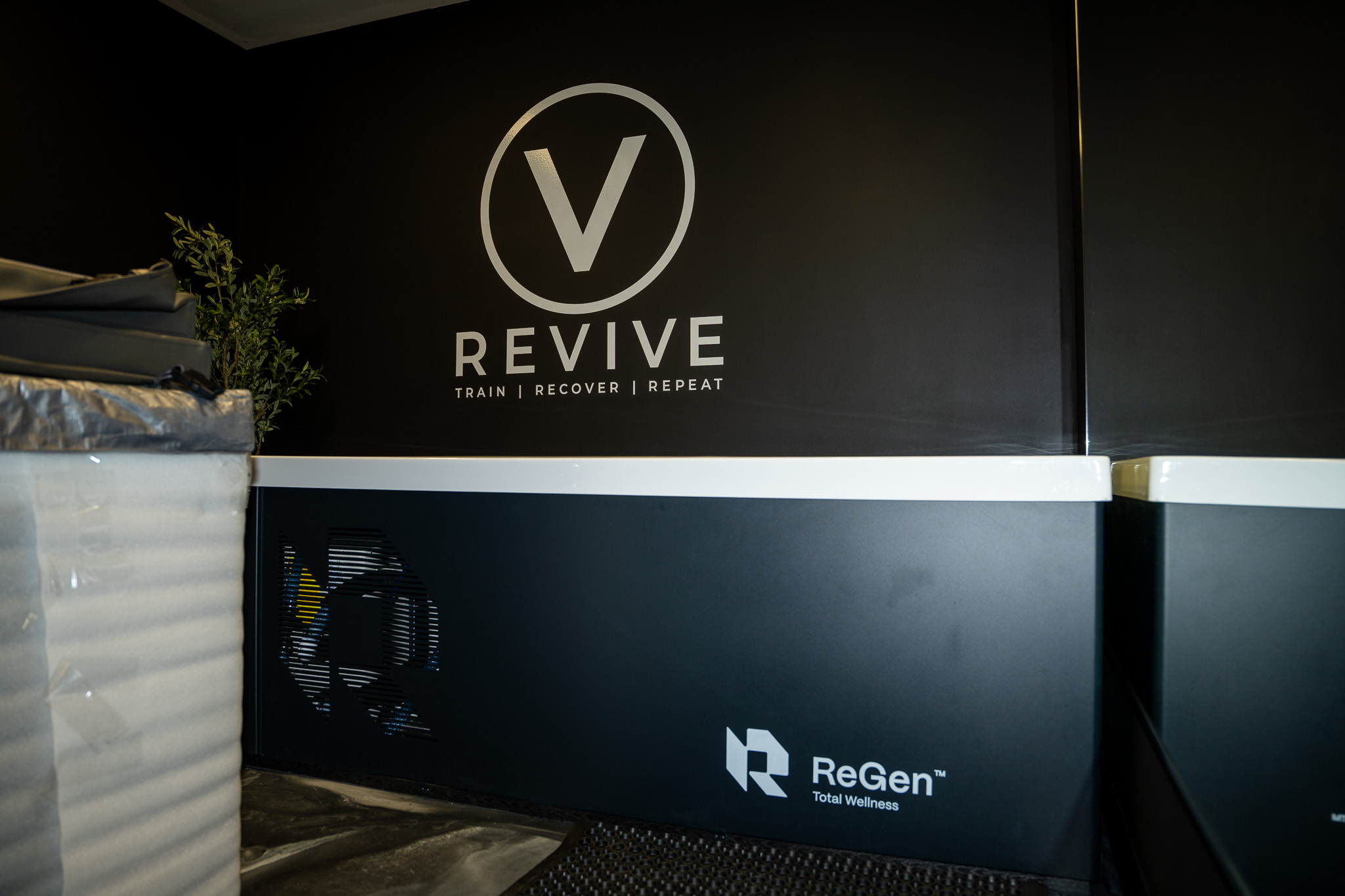 The ReGen cold plunge in the REVIVE recovery suite